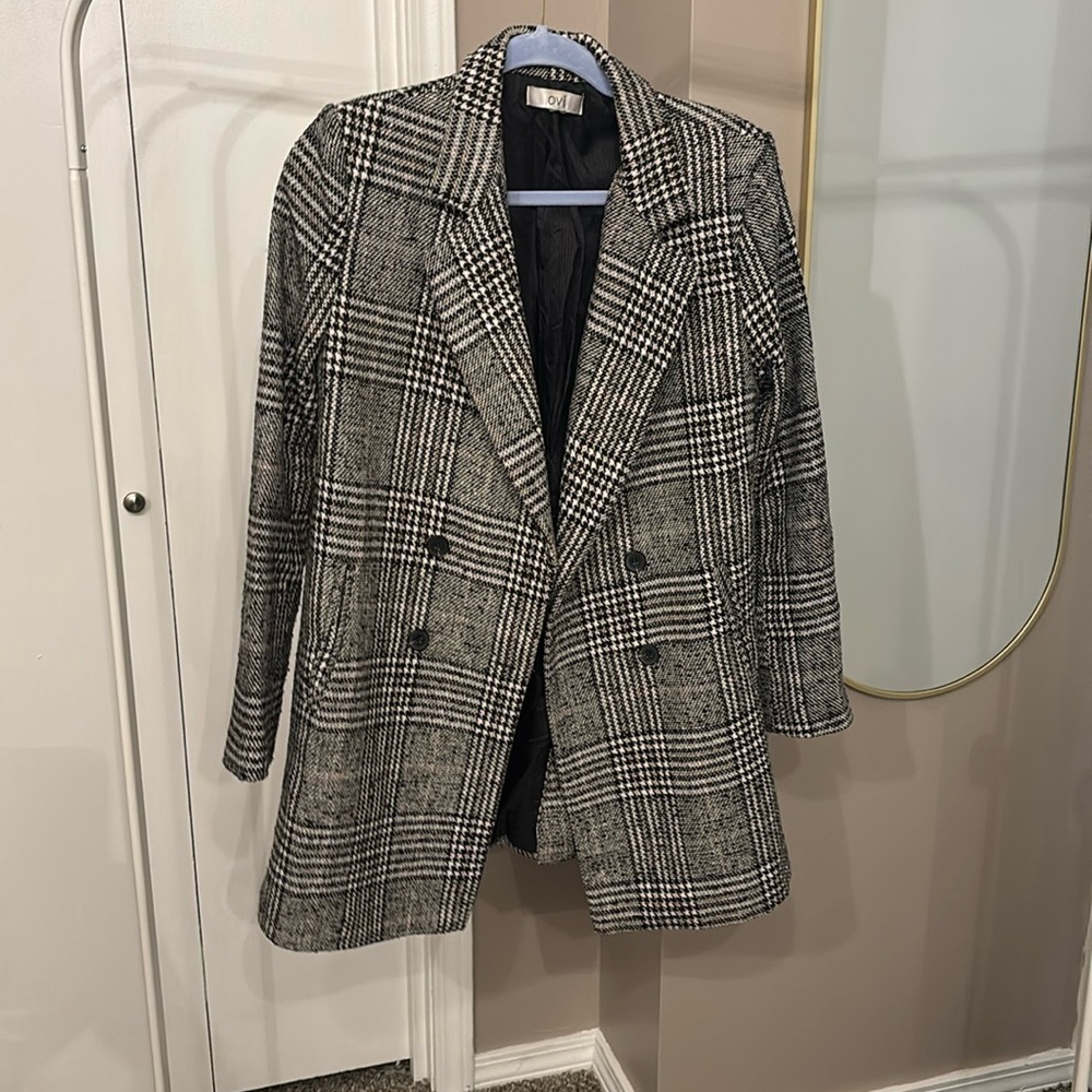 Plaid Peacoat/Blazer